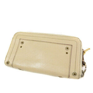 Chloe Long Wallet Cadena Motif Leather